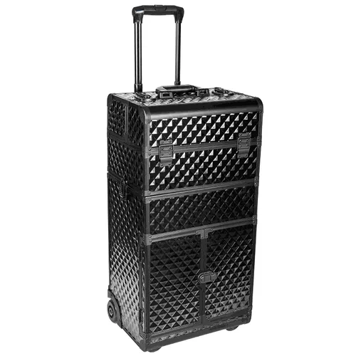 Miniatura 9 de Shany Rebel Series Pro Artistas de maquillaje Rolling tren y Trolley Case