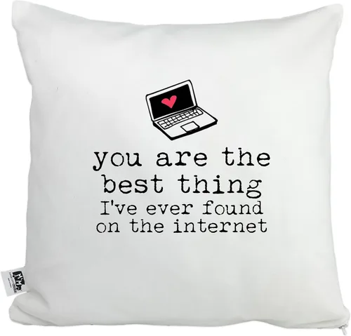 Miniatura 10 de Moonlight Makers, Happy Valentine's Day!, Decorative Pillow Case, 100% Cotton Canvas Pillowcase, Farmhouse Decor, Gift for Home, Funny Design