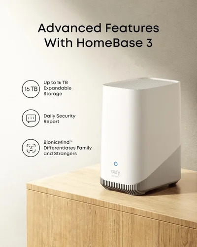Miniatura 9 de eufy Security SoloCam E42 Kit de 4 cámaras (HomeBase S380), cámara de seguridad 4K inalámbrica para exteriores, alimentada por energía solar