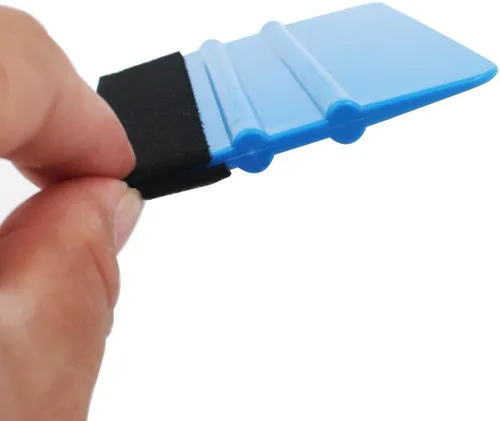 Miniatura 3 de Gebildet Escobilla de fieltro negra duradera de 4 pulgadas para envoltura de película de vinilo para coche, escobilla de tintado de ventana