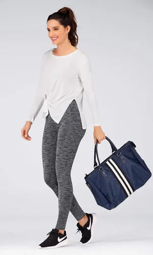 Miniatura 5 de IUGA - Leggings para mujer con bolsillos tiro alto y levantamiento de glúteos para yoga y entrenamiento con 4 bolsillos