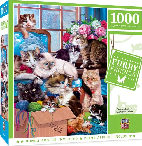 Miniatura 9 de MasterPieces Rompecabezas de 1000 piezas para adultos, familia o jóvenes, listo para el trabajo, 19.25 x 26.75 pulgadas