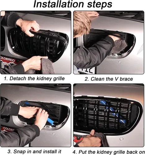 Miniatura 5 de Tiras de inserción de rejilla de repuesto para BMW F20 F30 F32 2012-2018, 320i 328i 330i 335i 420i 428i 435i accesorios (azul, serie 3)