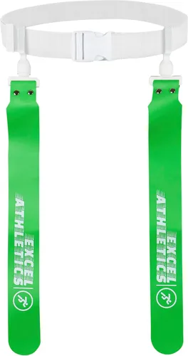 Juego de fútbol con bandera, cinturones de fútbol ajustables para jóvenes, niños y adultos con 1 cinturón y 2 banderas (naranja)