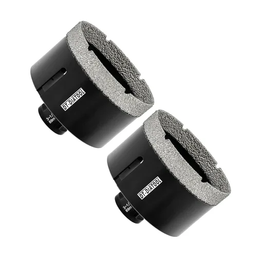 Miniatura 38 de DT-DIATOOL Broca de núcleo de diamante de 1/4 pulgada con hilo 5/8"-11 de vacío soldado para baldosas de porcelana, cerámica, gres, mármol, granito