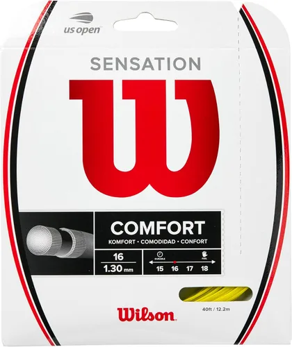 Miniatura 18 de Wilson Sensation - Juego de cuerda para raqueta de tenis y carrete de 200 m Blanco