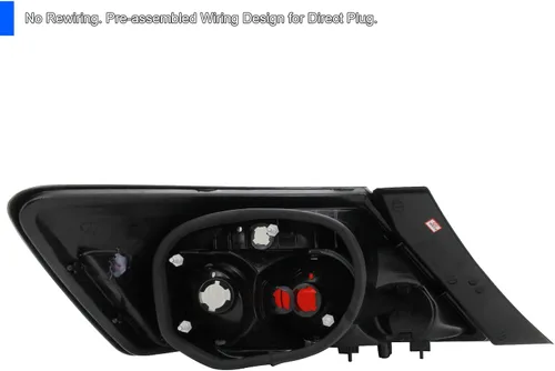 Miniatura 4 de SPEC-D TUNING - Luces traseras negras compatibles con Honda Civic Coupe 2 puertas 2006-2011, conjunto de izquierda + derecha