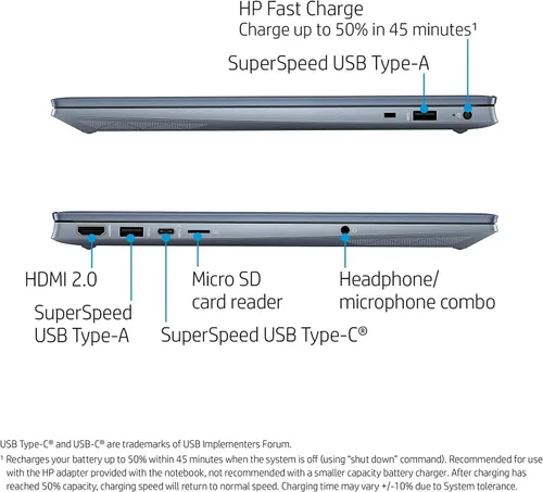 Miniatura 5 de HP Laptop Pavilion 2022 FHD 1080P IPS de 15.6 pulgadas, AMD Ryzen 7-5700U de 8 núcleos (hasta 4.3 GHz, Beat i7-1180G7), 32 GB de RAM, 1 TB NVMe SSD