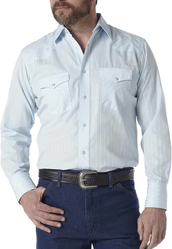 Miniatura 21 de Wrangler Camisas deportivas de manga larga con botones a presión y dos bolsillos para hombre