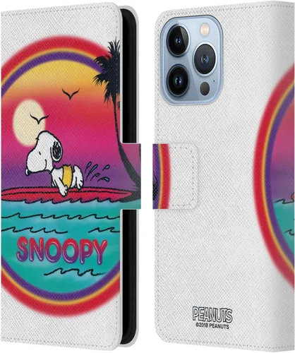 Miniatura 114 de Head Case Designs Funda de piel con licencia oficial de Peanuts Beach Surf Snoopy Boardwalk Airbrush compatible con Apple iPhone 11