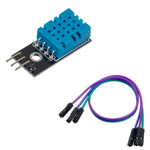 Miniatura 2 de BOJACK DHT11 - Módulo de sensor de temperatura y humedad digital 3.3V-5V con cables para Arduino Raspberry Pi 2 3 (paquete de 2)