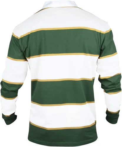 Miniatura 2 de CROKER Jersey de rugby a rayas verde y blanco