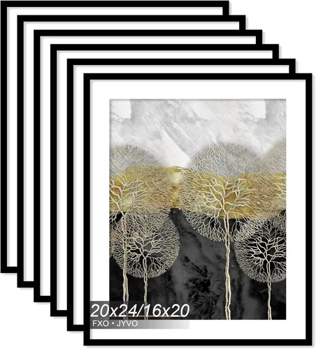 Miniatura 54 de Fxojyvo Marco de Fotos de 4x6, Muestra Foto de 3.5x5 con Paspartú o 4 x 6 Sin Paspartú, Liviano y de Alta Transparencia Marco de 4 por 6 para Pared