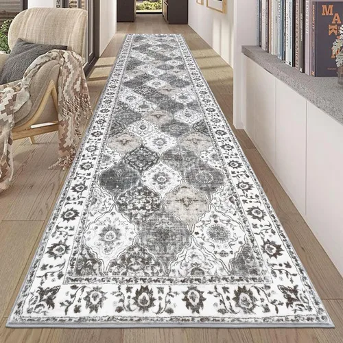 Miniatura 35 de HEBE Alfombra Pasillo 2'x10' Lavable Vintage Desgastada Alfombras de Área Antideslizante Alfombra de Lavandería Boho Alfombras de Piso para Pasillos