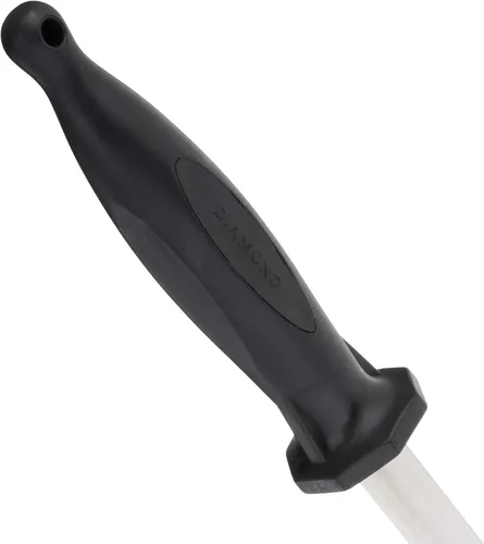 Miniatura 4 de Mercer Culinary -M15910 Acero de afilado de diamante, 10 pulgadas, negro