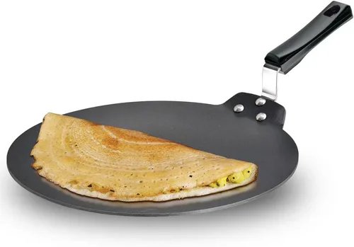 Miniatura 8 de HAWKINS Futura antiadherente Dosa Tava, diámetro 33 cm (13 pulgadas), grosor 4.88 mm (Negro) NDT33