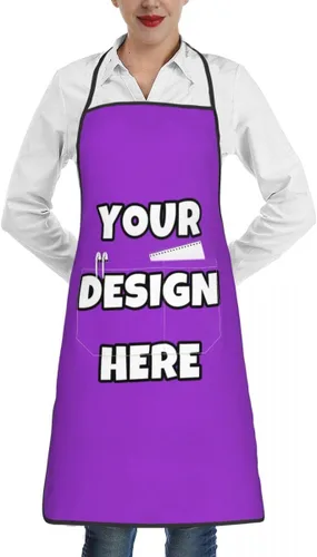 Miniatura 16 de Delantal personalizado con logotipo de imagen, nombre de texto, delantales de cocina personalizados para chef para hombres y mujeres