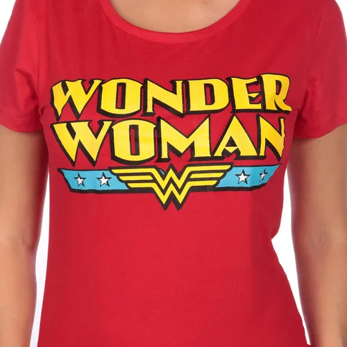 Miniatura 2 de DC Comics Pijama Wonder Woman para mujer, Rojo