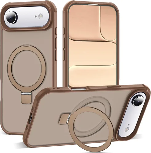 Miniatura 117 de SKYLMW – Funda compatible con iPhone 12 Pro Max y iPhone 13 Pro Max con soporte magnético invisible tipo anillo, fundas translúcidas para teléfonos
