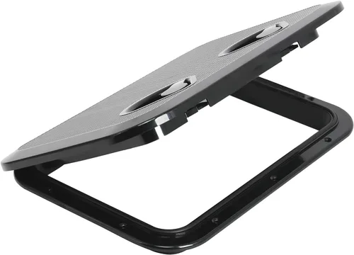Miniatura 5 de Amarine Made Marine Deck Hatch Boat Deck Hatch Access Hatch & Lid 12-3/8" X 17-1/4" - White - 315mmx440mm Negro
