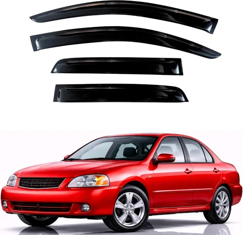 Miniatura 25 de KPY Visor de ventana compatible con Hyundai Tucson 2021-2025, 4 piezas de deflector de ventilación para ventana lateral, estilo Mugen, protector