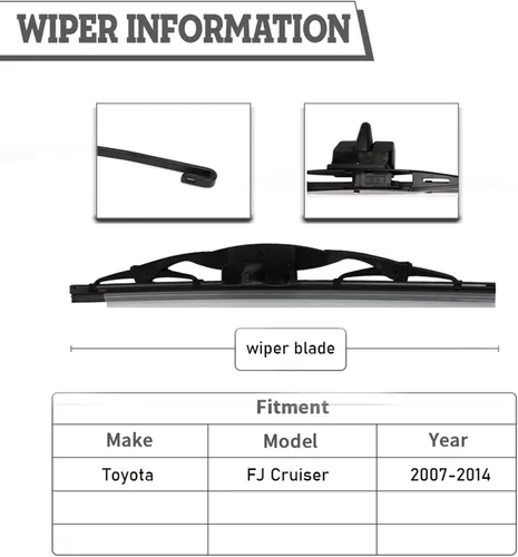 Miniatura 2 de Juego de 2 piezas de repuesto HODEE para Toyota FJ Cruiser 2007-2014, accesorios de ventana trasera, montaje de parabrisas trasero, OE:85242-35040