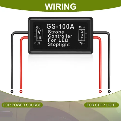 Miniatura 3 de Frienda 2 piezas de luz de freno intermitente estroboscópica luz trasera LED módulo flash estroboscópico controlador para motocicletas, coches