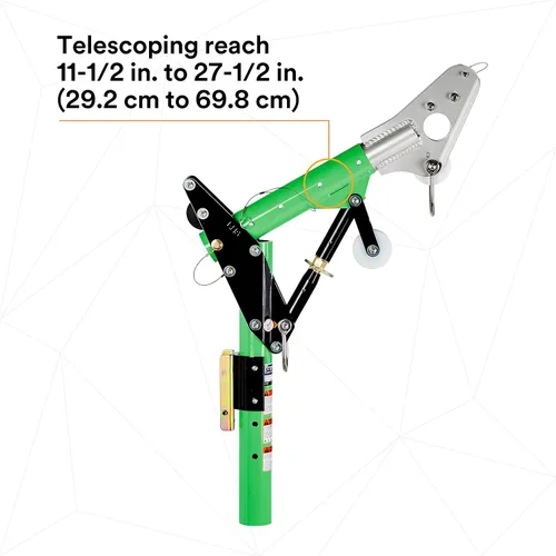 Miniatura 8 de 3M DBI-SALA Advanced 8518001 Davit Componente, 11-1/2" "-27-1/2" Desplazamiento Ajustable Mástil de Davit Superior Con 33" "- 43" Altura del Punto