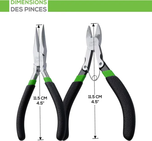 Miniatura 5 de Fascinations Metal Earth - Kit de herramientas de 2 piezas de diseño mejorado - Clippers - Alicates de punta de aguja