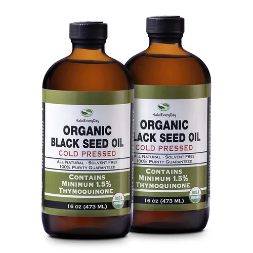 Miniatura 7 de Aceite orgánico de semilla negra – Botella de vidrio prensado en frío certificado por USDA, más de 1.5% timoquinona, 3 veces más de fuerza de comino
