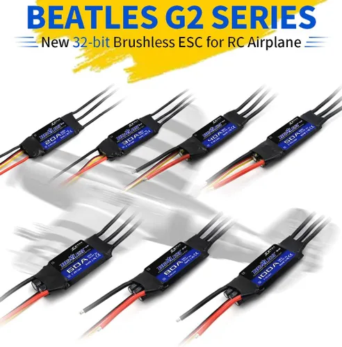 Miniatura 4 de ZTW Beatles G2 20A ESC con salida SBEC 4A/5.5V para avión RC de ala fija 2-4S o proyecto de bricolaje necesita controlador electrónico de velocidad..
