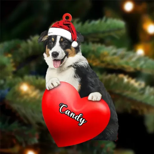 Miniatura 15 de Adornos de Navidad personalizados para perros, nombre personalizado, adorno de Malamute de Alaska, adornos acrílicos, regalos de Navidad, amantes