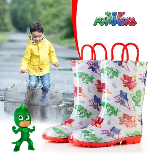 Miniatura 4 de PJ Masks Botas de lluvia de PVC con asas impermeables y fáciles de poner tallas