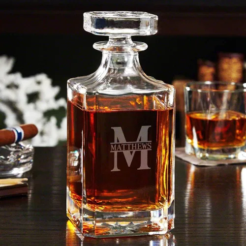 Miniatura 10 de Juego de decantador de whisky personalizado y vasos de whisky en caja hecha a mano