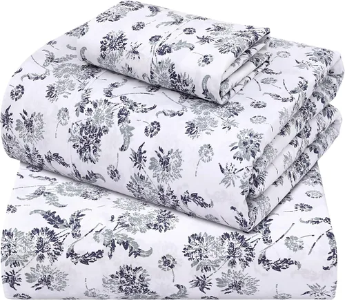 Miniatura 16 de ZOYER Sábanas de percal 100 % algodón tamaño King, refrescantes y transpirables para personas que duermen con calor, ropa de cama crujiente