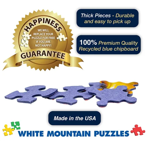 Miniatura 6 de White Mountain Rompecabezas de 1000 piezas con collage de Sunshine State con piezas grandes, regalo para adultos y familia, de 24 x 30 pulgadas