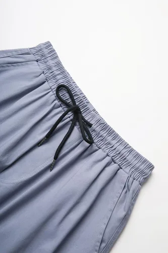 Miniatura 5 de THWEI Pantalones cargo para hombre, pantalones deportivos casuales de algodón, holgados, rectos
