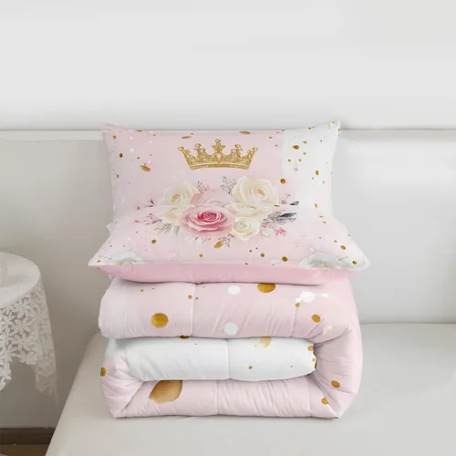 Miniatura 132 de Erosebridal Juego de ropa de cama de princesa de ballet, tamaño Queen, juego de edredón de 3 piezas para niñas bailarinas de ballet, lindo juego