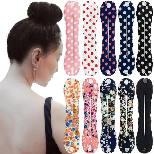 Miniatura 8 de 4 Piezas Creador de Moños Hábil Twist Francés Oreja de Conejo Retorcedor de Moños Flor Flexible Rápido Accesorios de Peinado para Mujeres Niñas