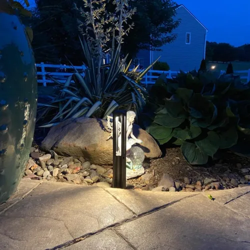 Miniatura 2 de LEONLITE Paquete de 12 luces de paisaje de bajo voltaje, efectos de iluminación únicos, luces LED de camino, 172 lúmenes, 3 W, 12-15 V CA/CC, IP65