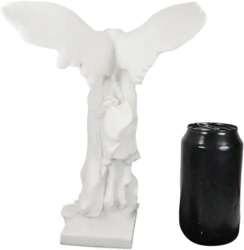 Miniatura 5 de Ebros - Estatua de la victoria de samotracia con alas grandes, 10.5 pulgadas de alto, figura de diosa griega romana Victoria, artefacto de ruina