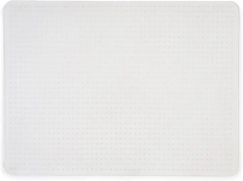 Staples Tapete para silla de oficina, tapetes transparentes, alfombras de pelo mediano, 48 x 36 pulgadas, deslizamiento suave