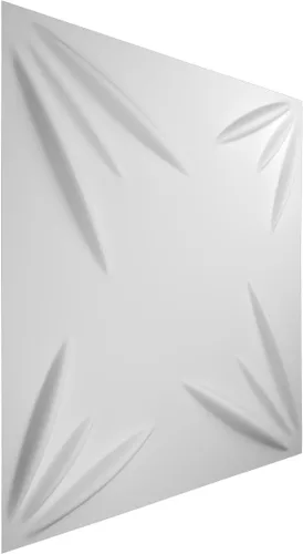 Miniatura 3 de Ekena Millwork WP20X20INWH 19 5/8 pulgadas de ancho x 19 5/8 pulgadas de alto Inula EnduraWall Decorativo 3D Panel de Pared Cubre 2.67 pies cuadrados