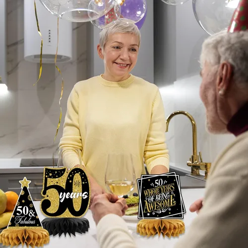 Miniatura 3 de 9 piezas de decoración de mesa de cumpleaños de 40 cumpleaños para mesas de cumpleaños de 40 cumpleaños para mesas de cumpleaños 40 para hombres