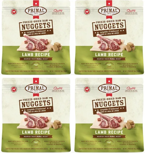 Miniatura 32 de Primal - Nuggets de comida cruda liofilizada para perros, venado, comida completa y equilibrada, también se puede utilizar como adorno o golosina