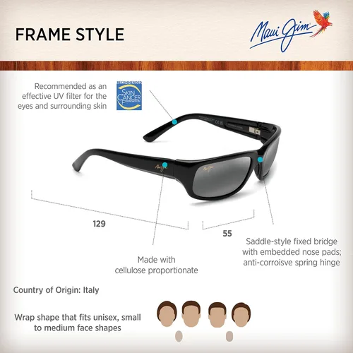 Miniatura 6 de Maui Jim Gafas de sol polarizadas Stingray para hombre y mujer