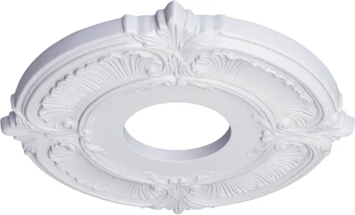 Miniatura 2 de Ekena Millwork CM12ATCGS Medallón de Techo Attica (Se Adapta a Doseles de hasta 3 1/2"), Pátina Verde Cobre Pintada a Mano