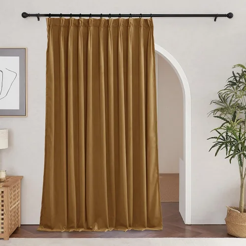Miniatura 21 de RYB HOME Cortinas plegadas en pinza beige, cortinas suaves con aislamiento térmico y reducción de ruido para bloquear la luz para sala de estar