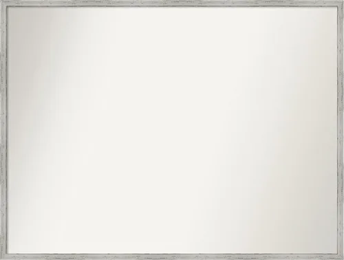 Miniatura 573 de Amanti Art Espejo de baño blanco para sobre el fregadero, 32 x 45 pulgadas, espejo de tocador rectangular blanco esbelto, marco de madera moderno