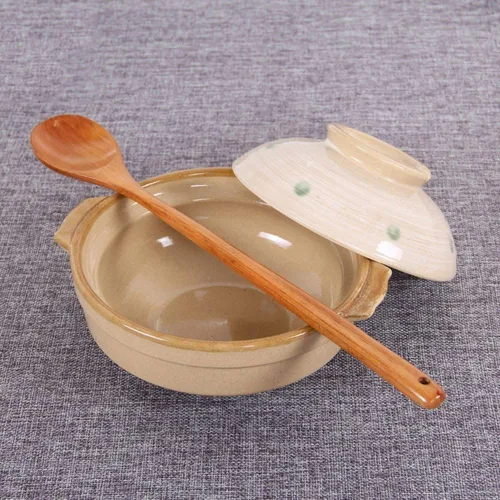 Miniatura 7 de Cuchara de madera, cuchara grande de mango largo, cuchara de sopa, arroz, postre, utensilios de cocina, cubiertos para niños, cuchara de té